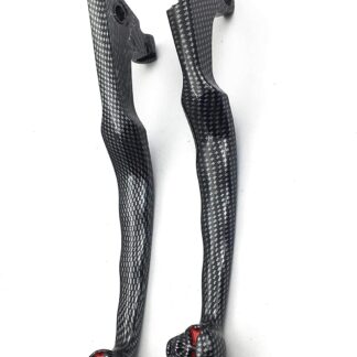 HTTMT MT241-019- New CARBON FIBER Brake Clutch Lever Fit Compatible with Kawasaki Ninja 636 Zx Zx6R Zx6Rr 2005 2006