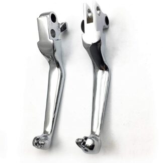 HTTMT MT241-020- Chrome Brake Clutch Lever Compatible with Harley Davidson XL Sportster 883 1200 Softail