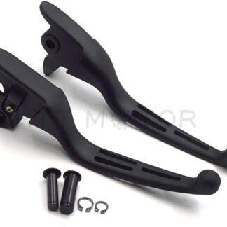 HTTMT MT241-026A- Parts Black Brake Clutch Hand Levers Compatible with Harley 2008-2013 Touring and Trike Models 2014-later FLHR and FLHRC (Does NOT fit Models Equipped with Hydraulic Clutch)