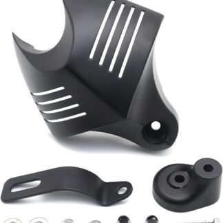 HTTMT MT246-001-BK Black Horn Cover Compatible with Big Twins V-Rods Stock Cowbell Horns 1992-2020