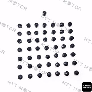 HTTMT MT247-018- 50PCS Bolt Cap Dress Cover Kit Compatible with 07-17 Harley Touring Engine Trans Primary Black