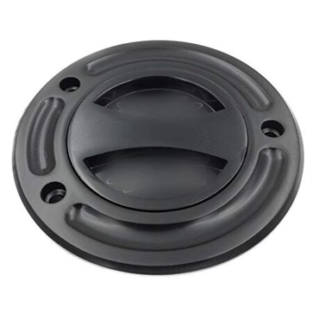 HTTMT MT249-058A-BK Black Keyless Gas Cap Twist Off Fuel Tank Cap Compatible with Kawasaki ZX-14R ZZR1200 ZRX1200R Z1000 ZX-10R ZX-9R ZX-6RR ZX-6R