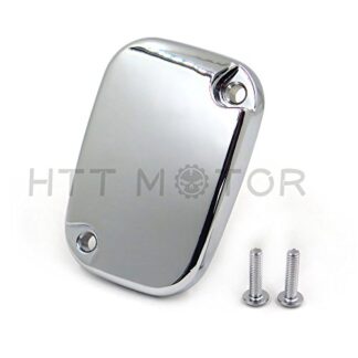 HTTMT MT249-064- Chrome Hydraulic Clutch Master Cylinder Top Lid Compatible with 14-16 Harley Touring Plain