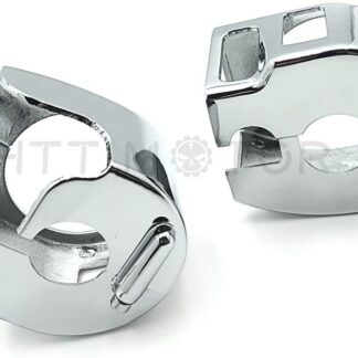 HTTMT MT265-007- Chrome Switch Housing Cover Compatible with 1999-2008 Kawasaki Vulcan 1500/ All Kawasaki Vulcan 1600 All Models