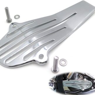 HTTMT MT266- Chrome Iron Plate Drive Shaft Cover Compatible with V-Star 650 1100 Classic Custom 120mm
