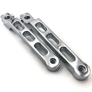 HTTMT MT268-009-CD Chrome Aluminum Heel/Toe Shift Levers Compatible with Harley Davidson 1986-later FL Softail/1988-later Touring/2008-later Trike model