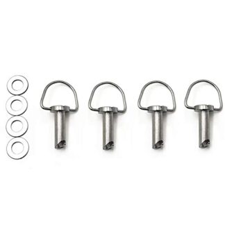 HTTMT MT278A X4- Fastener Hard Saddlebag Mounting Pin Stud Bolt Black Compatible with Touring FLHR FLHS