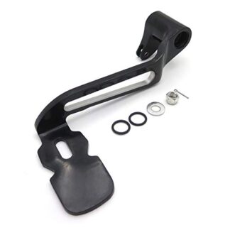 HTTMT MT280-017- Motorcycle Black Billet Hollow-Out Rear Brake Lever Brake Pedal Foot Lever Compatible with 2014-later Touring Trike(Freewheeler/FLRT/FLHR)