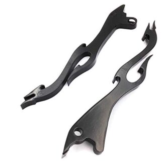 HTTMT MT285-011- Black Brake Clutch Flame Hand Levers Fit Compatible with Suzuki Boulevard S50 S83 C90