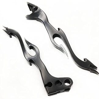HTTMT MT285-012- Black Brake Clutch Flame Hand Lever Fit Compatible with Honda Cb750 Cbr600 F1 F2 F3 F4 F4I