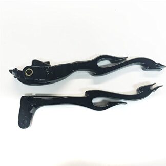 HTTMT MT285-018- New Black Brake Clutch Flame Hand Levers Fit Compatible with 2000-2003 CBR 954RR