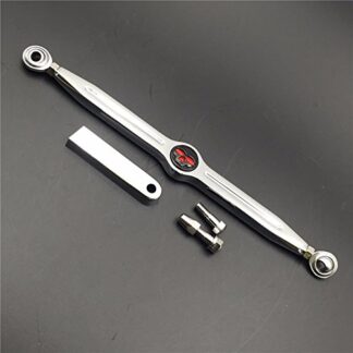 HTTMT MT288-014- Motorcycle Black Skull Chrome Body Gear Shift Linkage Compatible with Harley CVO Electra Glide Fat Boy Heritage Softail