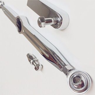 HTTMT MT288-015- Groove Style Gear Shift Linkage Compatible with Harley Road Glide EFI FLTRI CVO Road Glide FLTRXSE EFI Ultra Road King Chrome Black No Logo