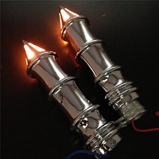 HTTMT MT291-017-1''- Spike Hand Grips With Turn Signals Compatible with Shadow Magna Vtx 1300 1800 Vt1300C
