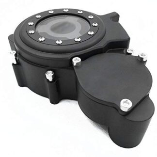 HTTMT MT313-002A-BLACK Billet Aluminum Engine Stator Cover See Through Compatible with Suzuki GSXR 600/750 2006-2016 Black Left