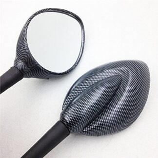 HTTMT MT330- Carbon Mirror Raindrop Shape Compatible with Suzuki Katana Gsxr 600 750 1000 Tl 1000 Hayabusa 1300 Gsx Sv650