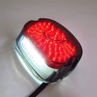 HTTMT MT334- Smoke LED Tail Brake Turn Signal Light Compatible with Harley Davidson Softail Sportster Road King Dyna Electra Glide Fat Boy