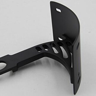 HTTMT MT360-04- Motorcycle Black Vertical Curved Mount License Plate Bracket Tag Holder Compatible with 1998-2002 Yamaha YZF-R6S/ 1998-2003 Yamaha YZF-R1
