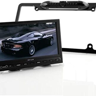 HTTMT MT371-030- 170° Viewing Angle Universal Car License Plate Frame Mount Rear View Camera