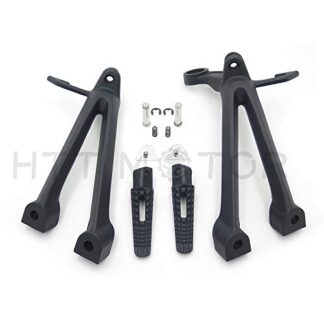 HTTMT MT390-017-BK Black Rear Passenger Foot Pegs Bracket Compatible with Suzuki Gsx-R Gsxr600 750 2008-2010