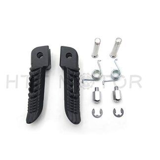 HTTMT MT390-025- Black Front Foot Pegs Footrest Compatible with Suzuki Gsx-R Gsxr 600 750 1000 2000-2011
