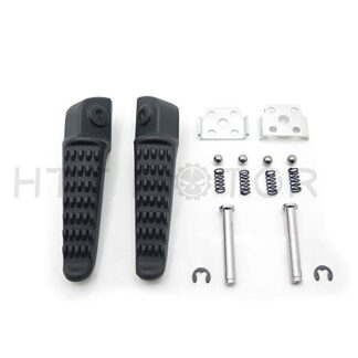 HTTMT MT390-030- Black Rear Foot Pegs Footrest Fit Compatible with Kawasaki Zx6R Zx10R ZX 6R 10R
