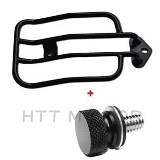 HTTMT MT407- Black Solo Seat Luggage Rack &Bolt Compatible with Harley Sportster XL883 1200 2004-2015