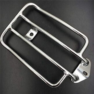 HTTMT MT407-CD Chrome Solo Seat Luggage Rack Compatible with Harley Sportster XL 883 1200 2004-2015