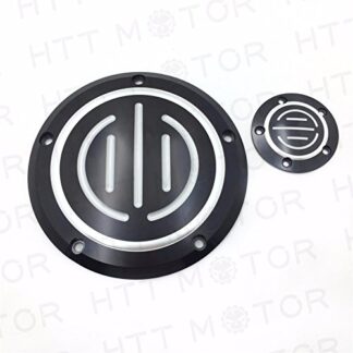 HTTMT MT429-004C- Black Derby Timer Cover Compatible with Harley Dyna Sportster Street Bob XL 883 1200 C L N