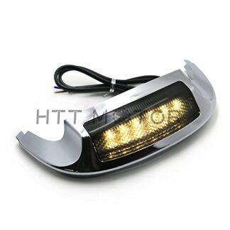 HTTMT MT438F-14- Front LED Fender Tip Light Smoked Lens Compatible with Harley Street Glide FLHX FLHXS 14-17