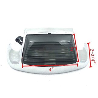 HTTMT MT438F- Motorcycle Smoke Front Fender Tip Light With Brake light Turn signal Compatible with Harley Davidson Touring FLHT/FLT/FLHS/FLHR(1980-2008) FLSTC(1986-2008) FLSTN(1993-1996)