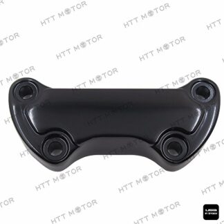 HTTMT MT446-002- Black Scalloped Handlebar Riser Clamp Compatible with Harley Sportster 883 Dyna Super Glide