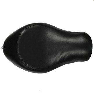 HTTMT MT500-001- Motorcycle Solo Driver Leather Black Seat Compatible with Harley Davidson XL883N XL1200N