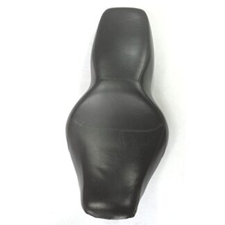 HTTMT MT500-008- Driver Passenger Black Seat Compatible with Harley Davidson FLHR Road King 1997-2006 One Piece