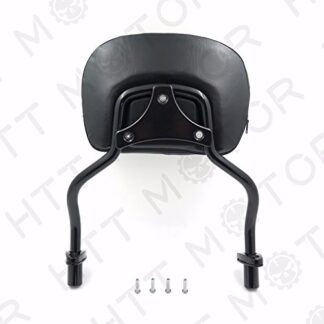 HTTMT MT501-007+P- Detachable Sissy Bar Pad Backrest Compatible with Harley Davidson FLRT Freewheeler 2015-2020