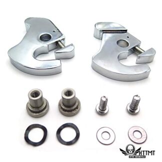 HTTMT- MT502-003-RLS-CD2- Sissy Bar Luggage Rack Latch Clip Kit For Harley Electra Street Glide Softail