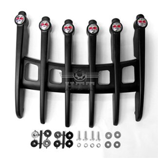 HTTMT MT502-007- Motorcycle Black Stealth Tour-Pak Luggage Rack Rails Compatible with 1997-2016 Harley Davidson Touring (Road King/Electra Glide/Road Glide)