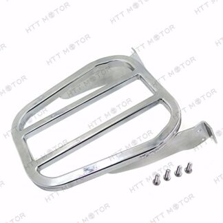 HTTMT MT502-011- Chrome TAPERED LUGGAGE RACK Compatible with HARLEY DYNA 06-17 /SOFTAIL 84-05/ XL 04-17