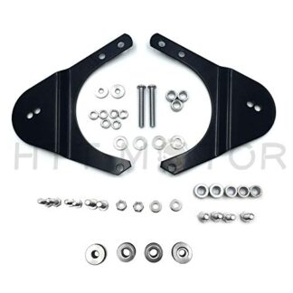 HTTMT MT503-004-BK Black Rear Docking Hardware Kit Compatible with 1997-2008 Harley Davidson Touring Road King Road Glide Electra Glide Standard Street Glide