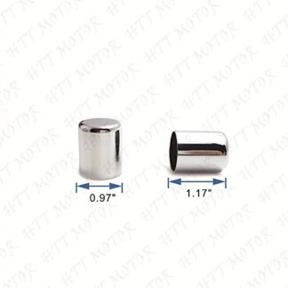 HTTMT MT503-DHC- Pair Docking Hardware Point Cover Compatible with Harley Touring Sportster Softail Dyna Chrome