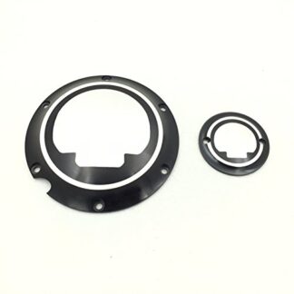 HTTMT- Motorcycle Black Chrome Skull Engine Derby Timer Cover For For Harley Davidson XL1200C Sportster 883 XL 1200X Forty-Eight Seventy Two Roadster Iron