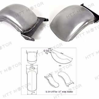 HTTMT N-002- NEW REAR CUSTOM FENDER 240/250/260 WIDE STRUTLESS HEAVY DUTY Compatible with HARLEY SOFTAIL