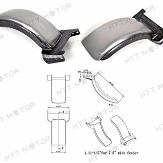 HTTMT N-004-7.5'' Wide 23" WHEEL REAR FENDER STRUTLESS Compatible with HARLEY SOFTAIL FRAMES