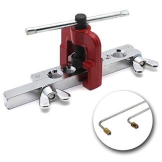 HTTMT- Professional 45 Degree Double Flaring Copper Brake Line and Brass Tubing Tool [P/N: ET-TOOL027-RED+SR]