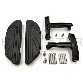 HTTMT- Replacement of Airflow Black Passenger Floorboard Mount Bracket Kit For Harley Touring FLHR 93-08