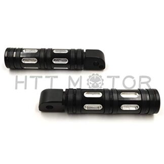 HTTMT- Replacement of Black Edge Cut Footpegs For passenger 2018-later Softail Fat Boy FLFB Fat Bob FXFB