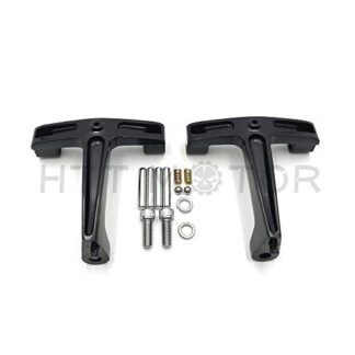 HTTMT- Replacement of Black Passenger Floorboard Mounts Mounting Brackets Harley FLH Touring 93-08