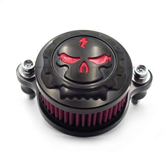 HTTMT- Replacement of Black Skull Air Cleaner Intake Filter For Harley Sportster XL883 XL1200 1988-2015