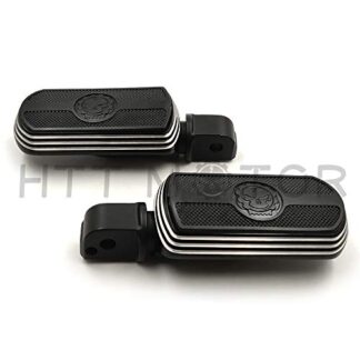 HTTMT- Replacement of Black Skull Rubber Footpeg For passenger 2018-later Softail Slim FLSL Breakout FXBR