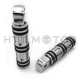 HTTMT- Replacement of Chrome Edge Cut Footpegs For passenger 2018-later Softail Fat Boy FLFB Fat Bob FXFB